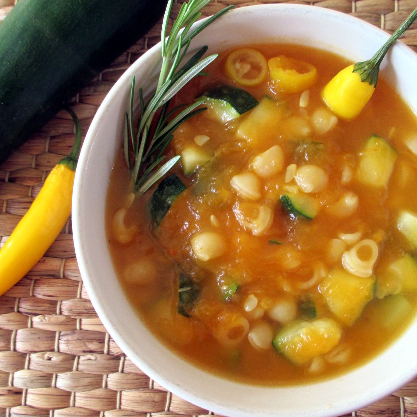 Minestra di zucca e zucchine
