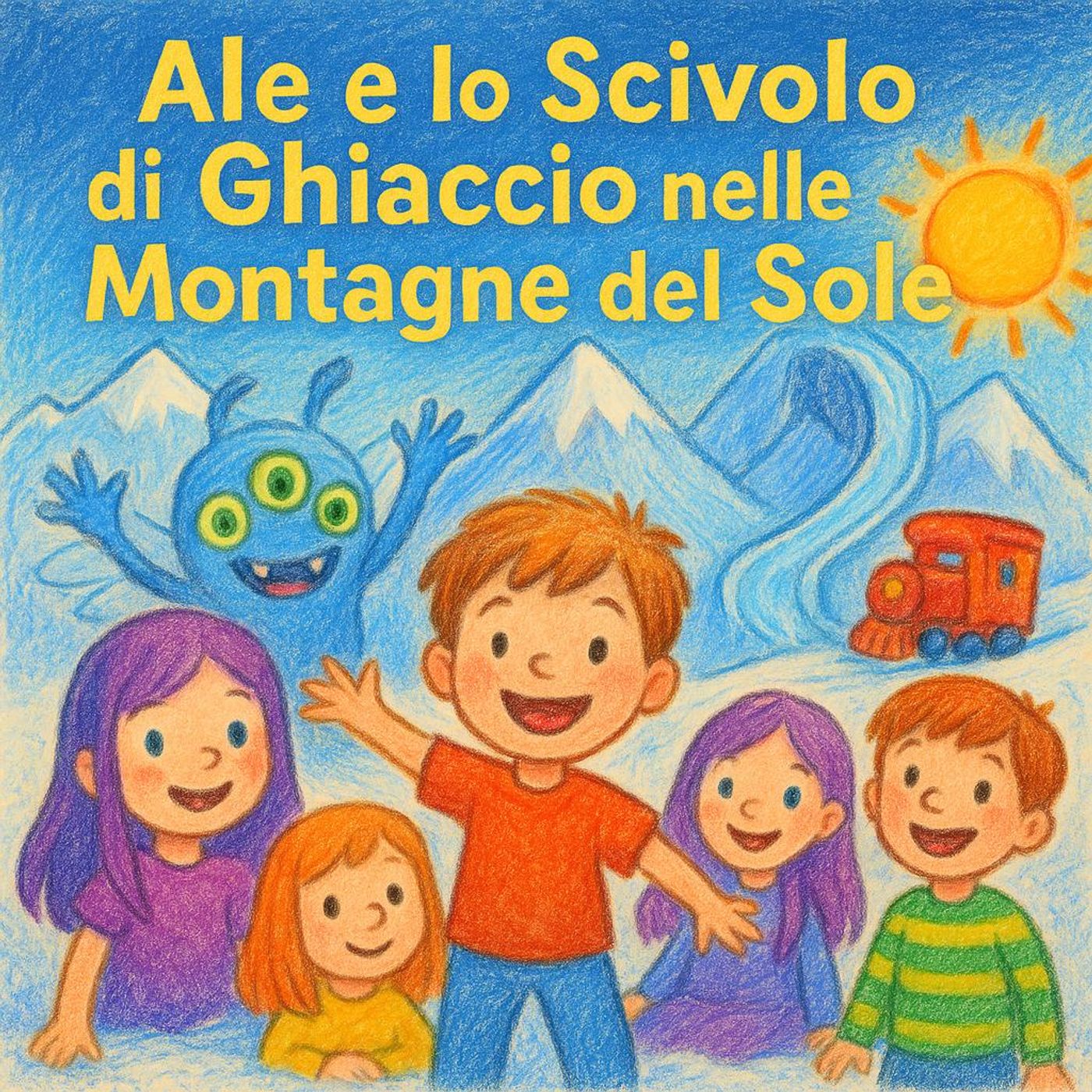 Ale e lo Scivolo di Ghiaccio nelle Montagne del Sole