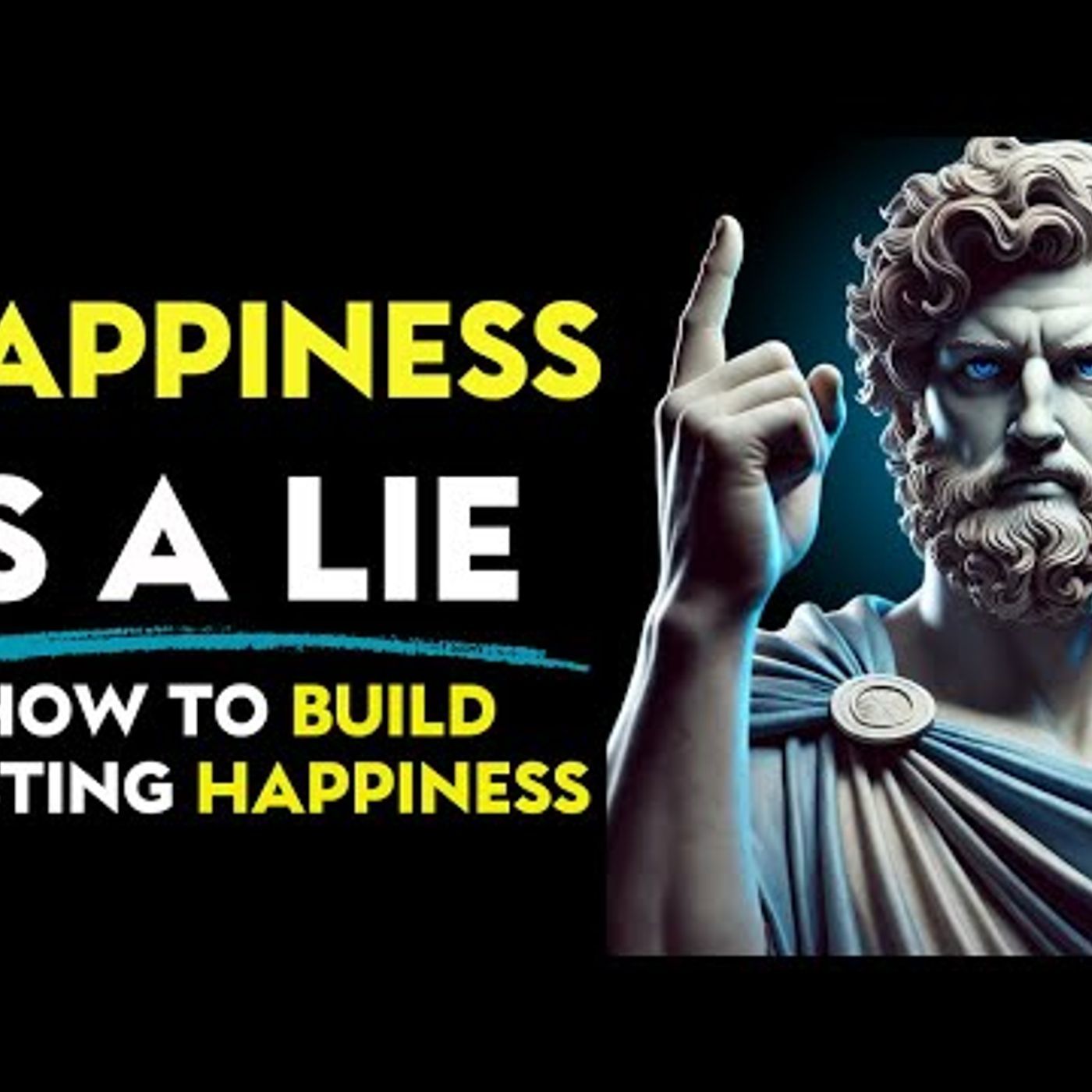 HAPPINESS IS A LIE – How to Build Lasting Happiness _ Stoic Philosophy episode artwork