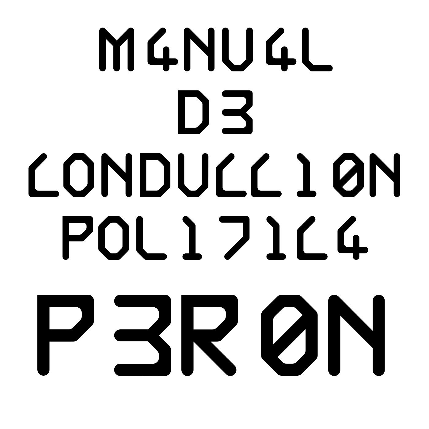 Peron: Manual de Conducción Política