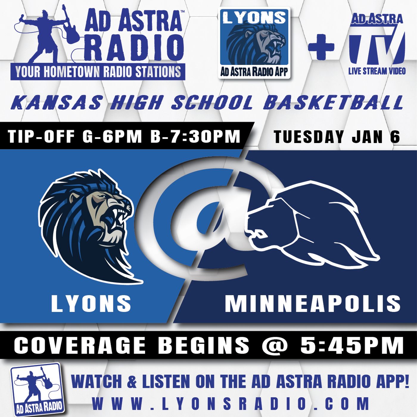 Lyons Lions at Minneapolis Lions High School Basketball (January 6, 2026) episode artwork