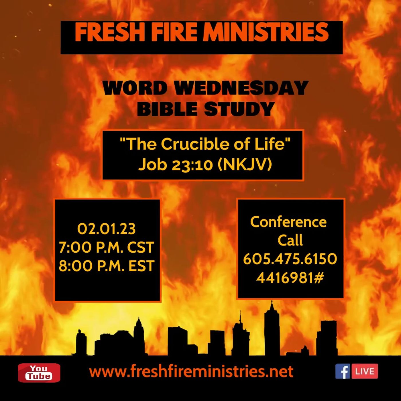 Word Wednesday Bible Study "The Crucible of LIfe" Job 23:10 (NKJV) episode artwork