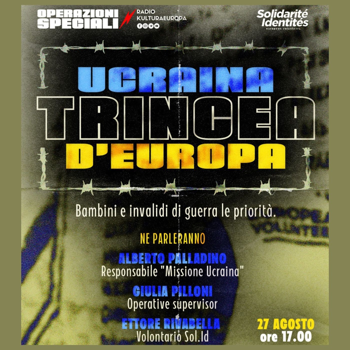 UCRAINA TRINCEA D' EUROPA - Operazioni speciali Sol.Id.
