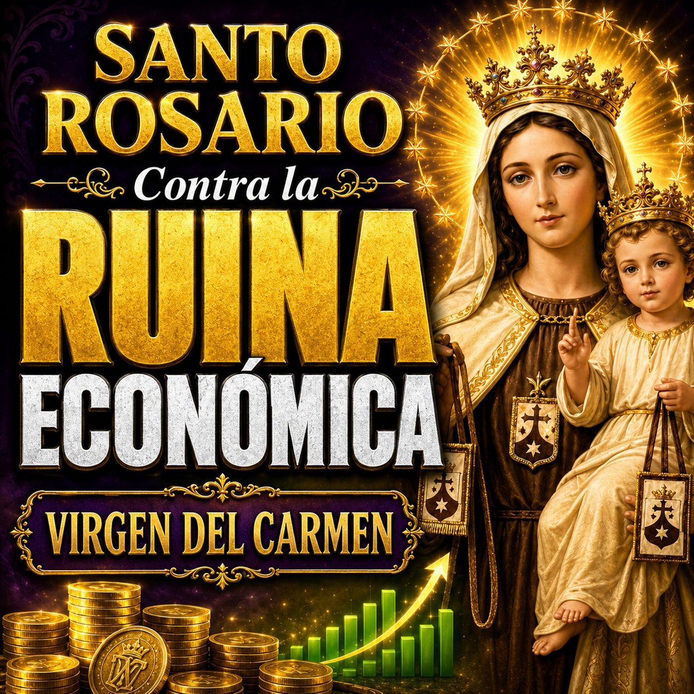 SANTO ROSARIO a la VIRGEN del CARMEN 🙏 Contra la RUINA ECONÓMICA 💰 Pide un Milagro de Providencia episode artwork