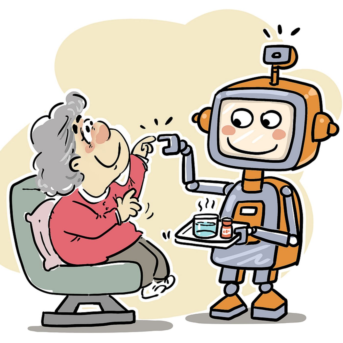 Dawn of robots in elderly care