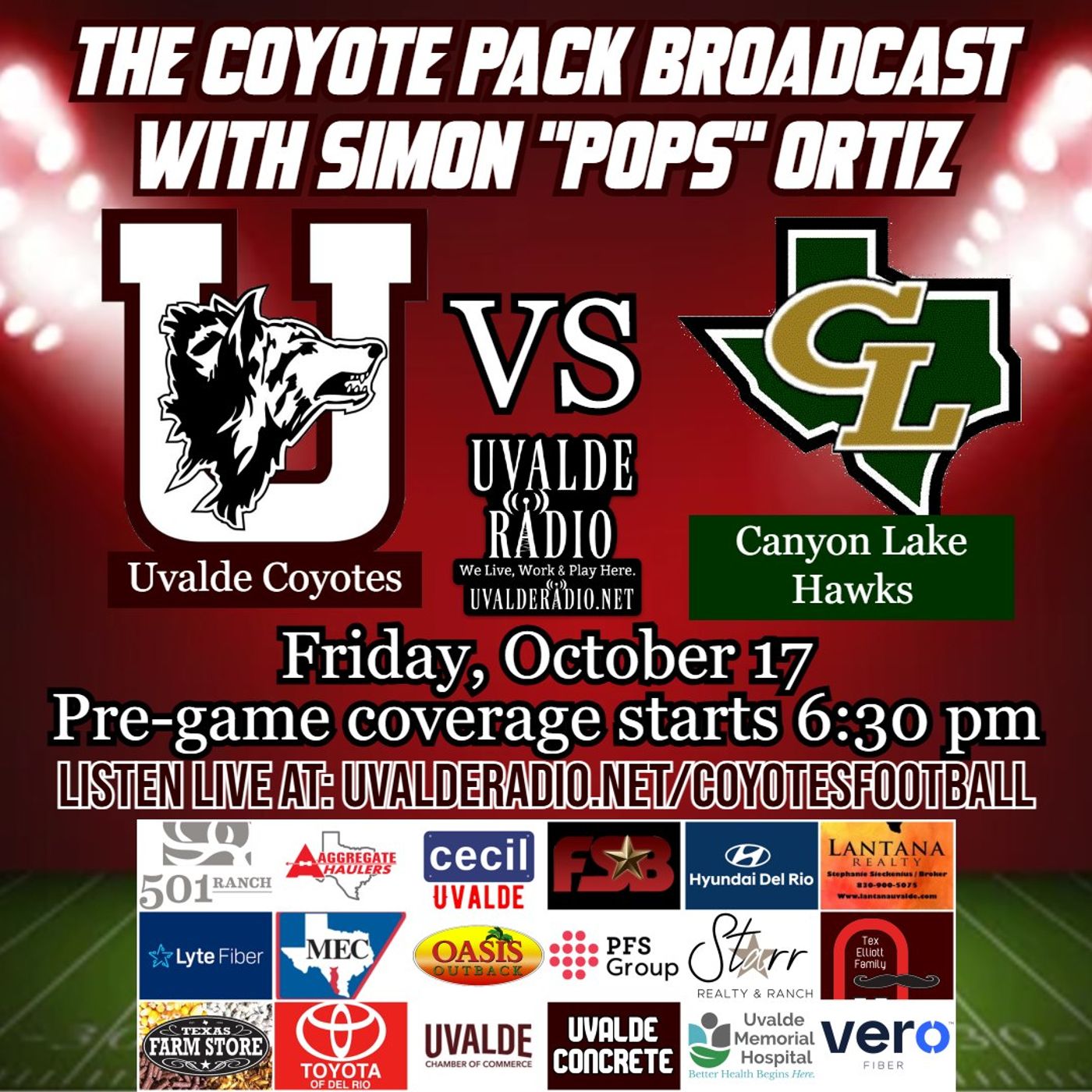 10/17/25 VS Canyon Lake episode artwork