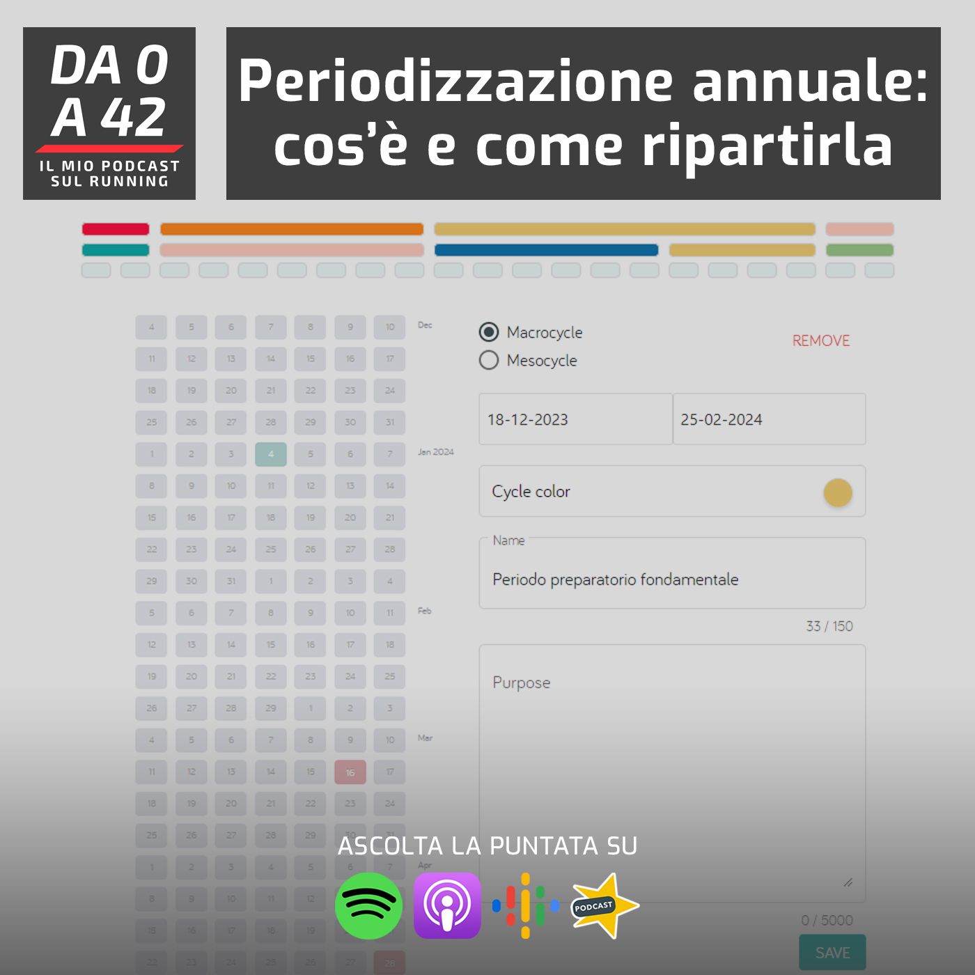 Da 0 a 42 - Il mio podcast sul running