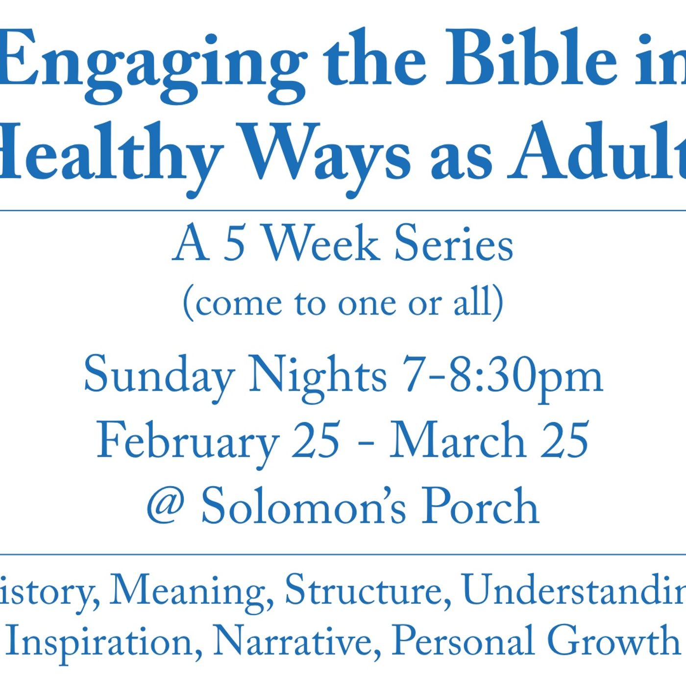 Apostle Paul Edition of Engaging the Bible in Healthy Ways as Adults - Presentation