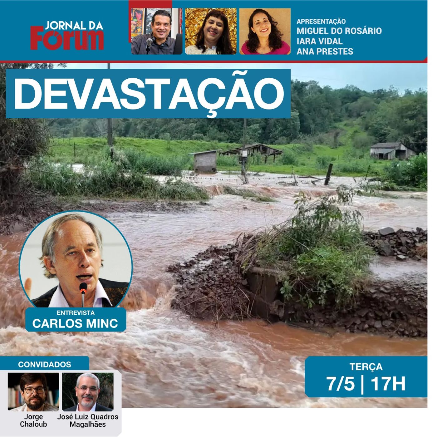 Inundações devastam economia gaúcha | Direita fica só na lacração e fake news | Olhos em Rafah! episode artwork