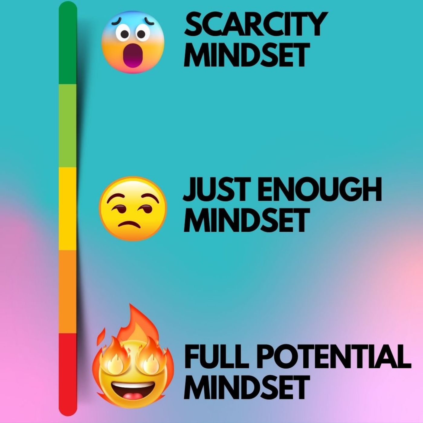 Level up from the “just enough” mentality