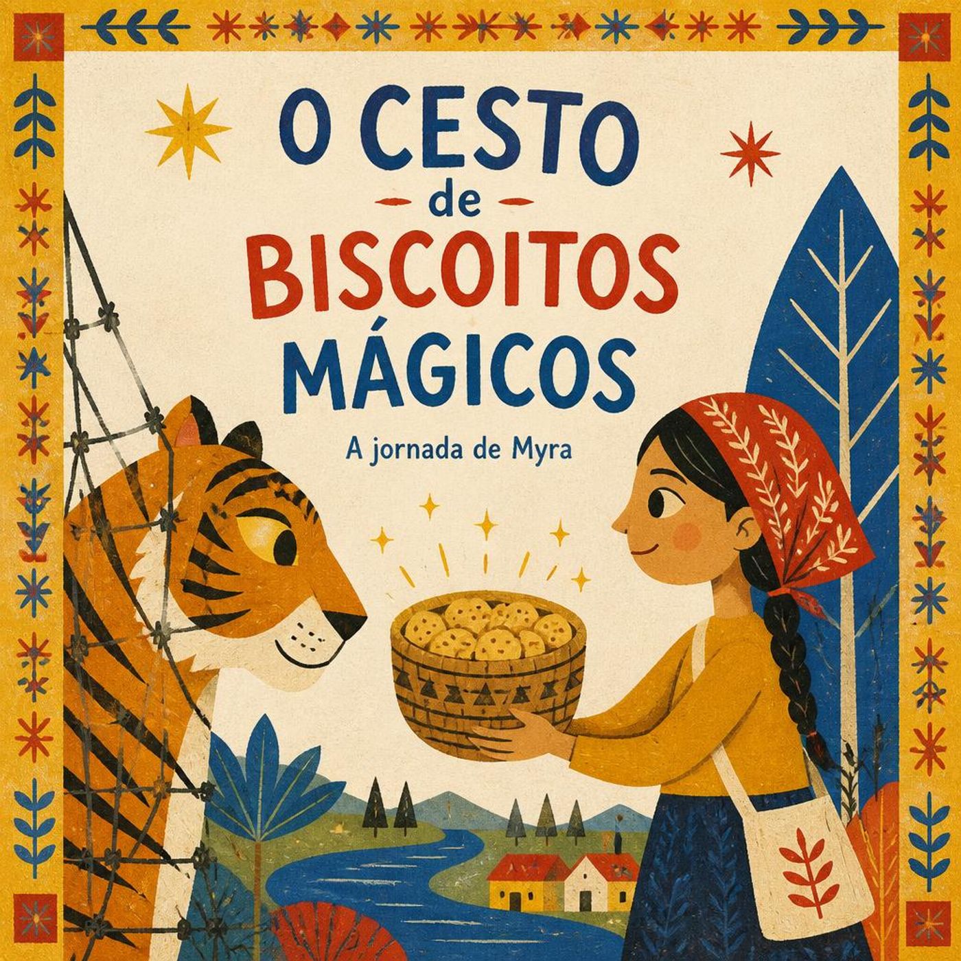 【Fábula】 Myra e o Cesto Mágico de Biscoitos da Tigresa