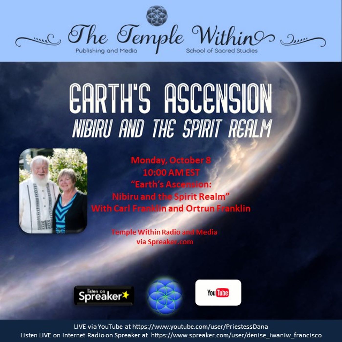 Earth\'s Ascension with Ortrun and Carl Franklin