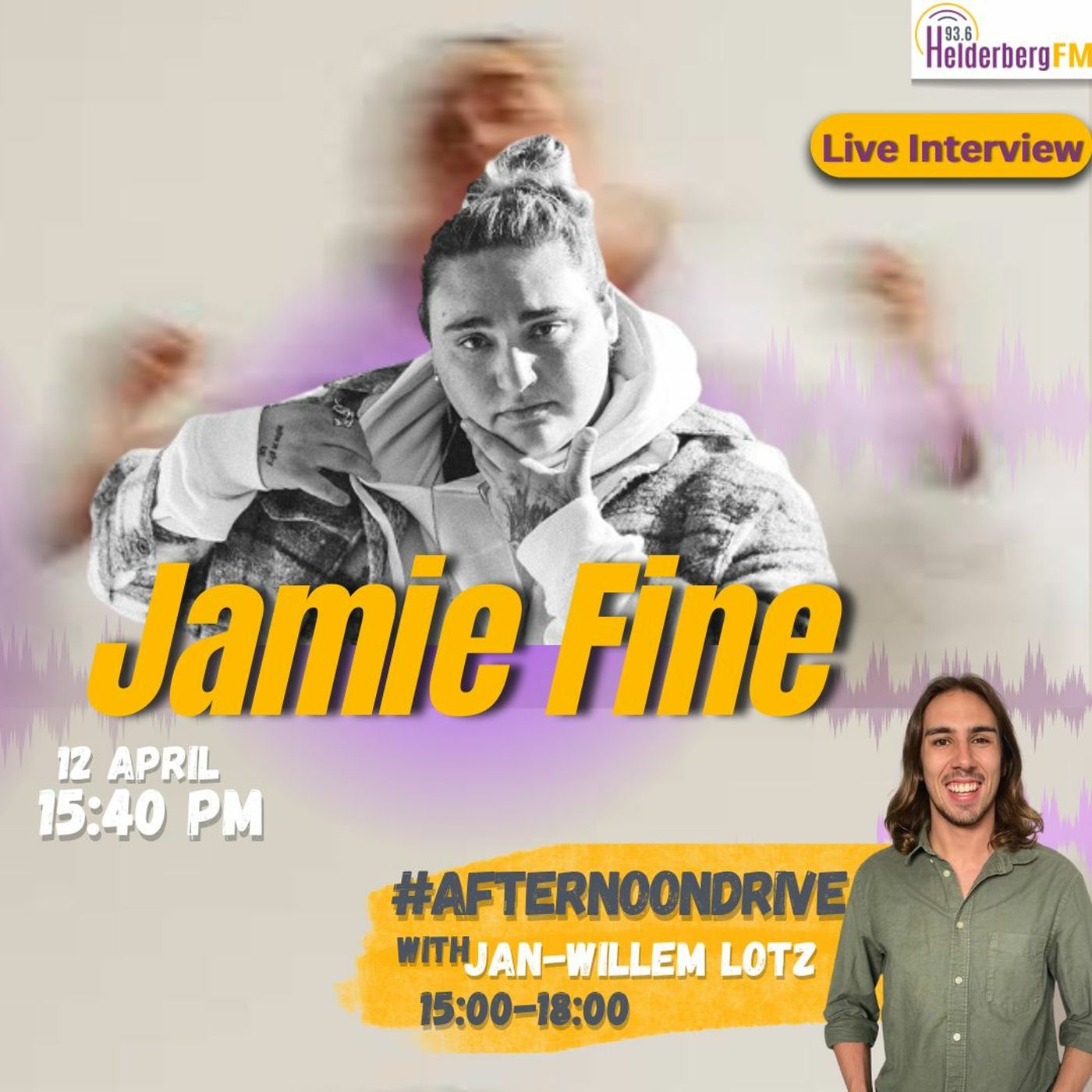 Jamie Fine On #AfternoonDriveWithJan-Willem episode artwork
