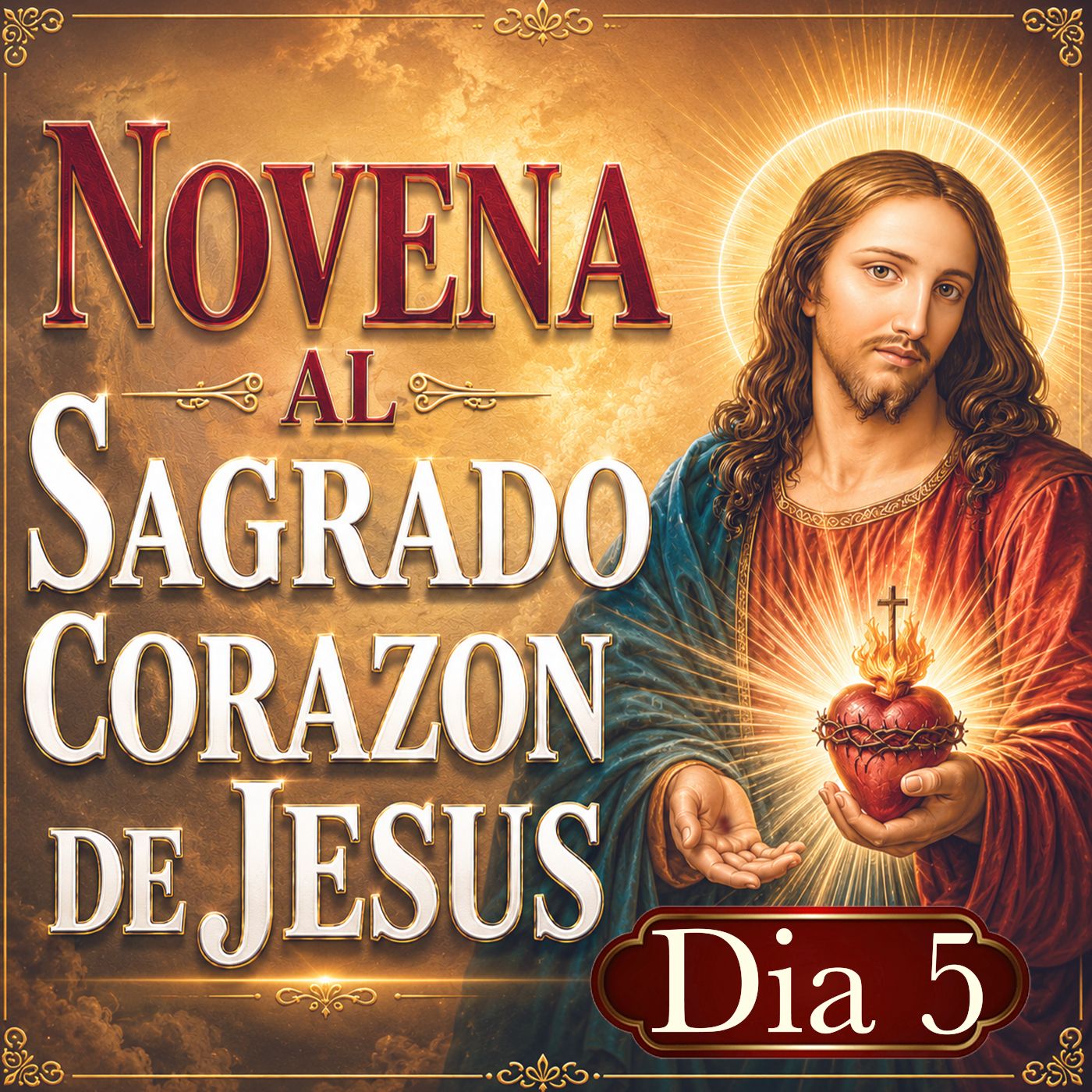 Día 5 | NOVENA al SAGRADO CORAZÓN de JESÚS ❤️ | Jesus Manso y Humilde de Corazón