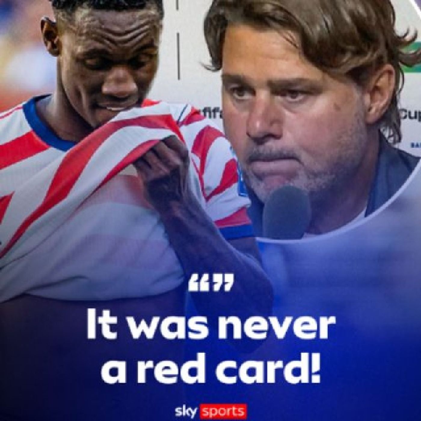 Mauricio Pochettino was NOT happy with the decision to send Folarin Balogun off against Bosnia-Herzegovina 🟥 #FIFAWorldCup #worldcup episode artwork