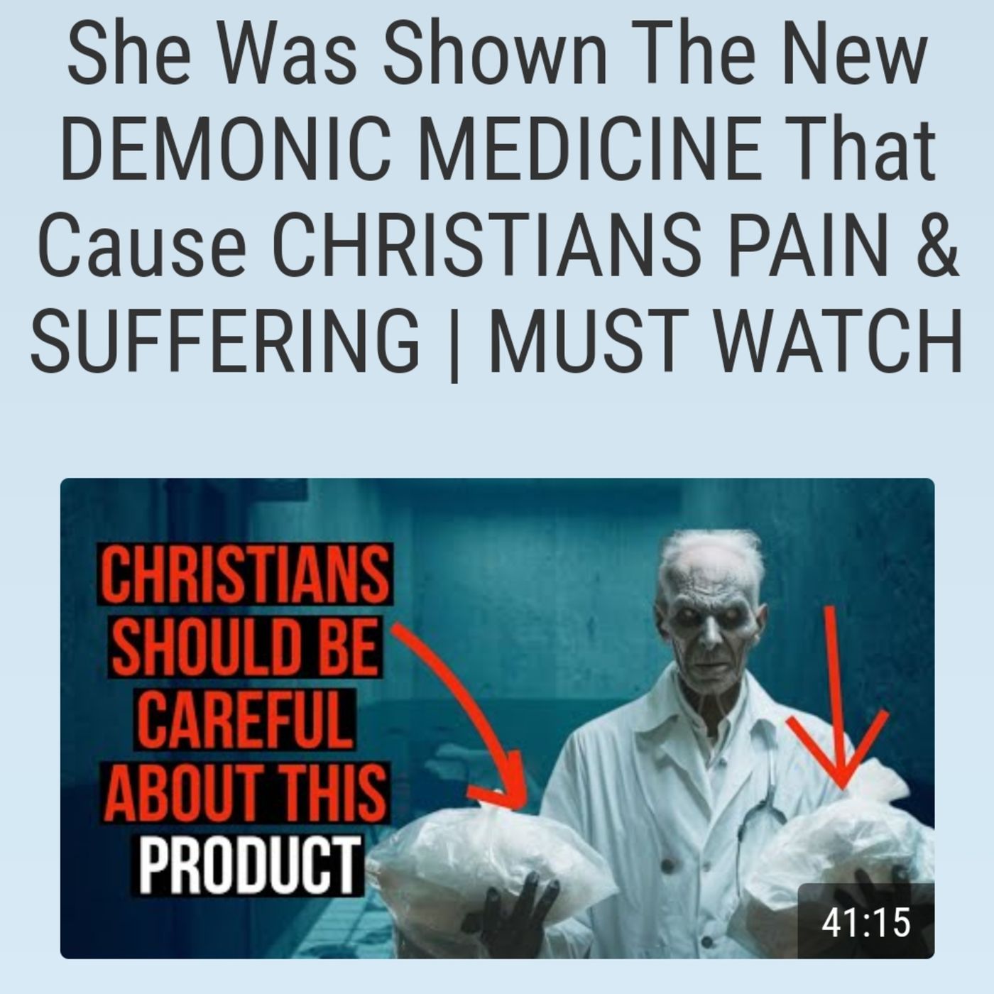 She Was Shown The New DEMONIC MEDICINE That Cause CHRISTIANS PAIN & SUFFERING | MUST WATCH episode artwork