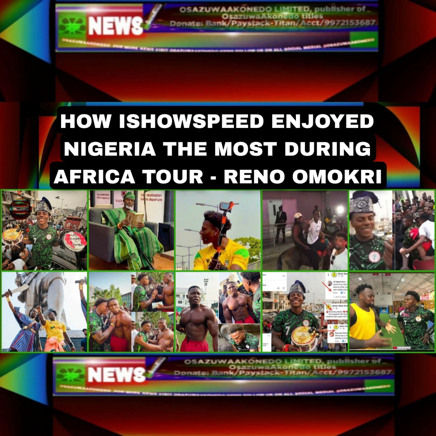 How IshowSpeed Enjoyed Nigeria The Most During Africa Tour - Reno Omokri episode artwork