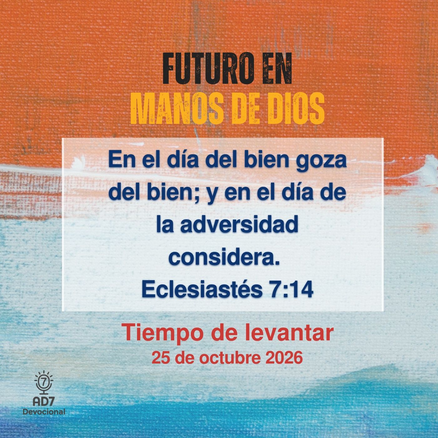 Portada de AD7 Devocional - Diferente / Inverso