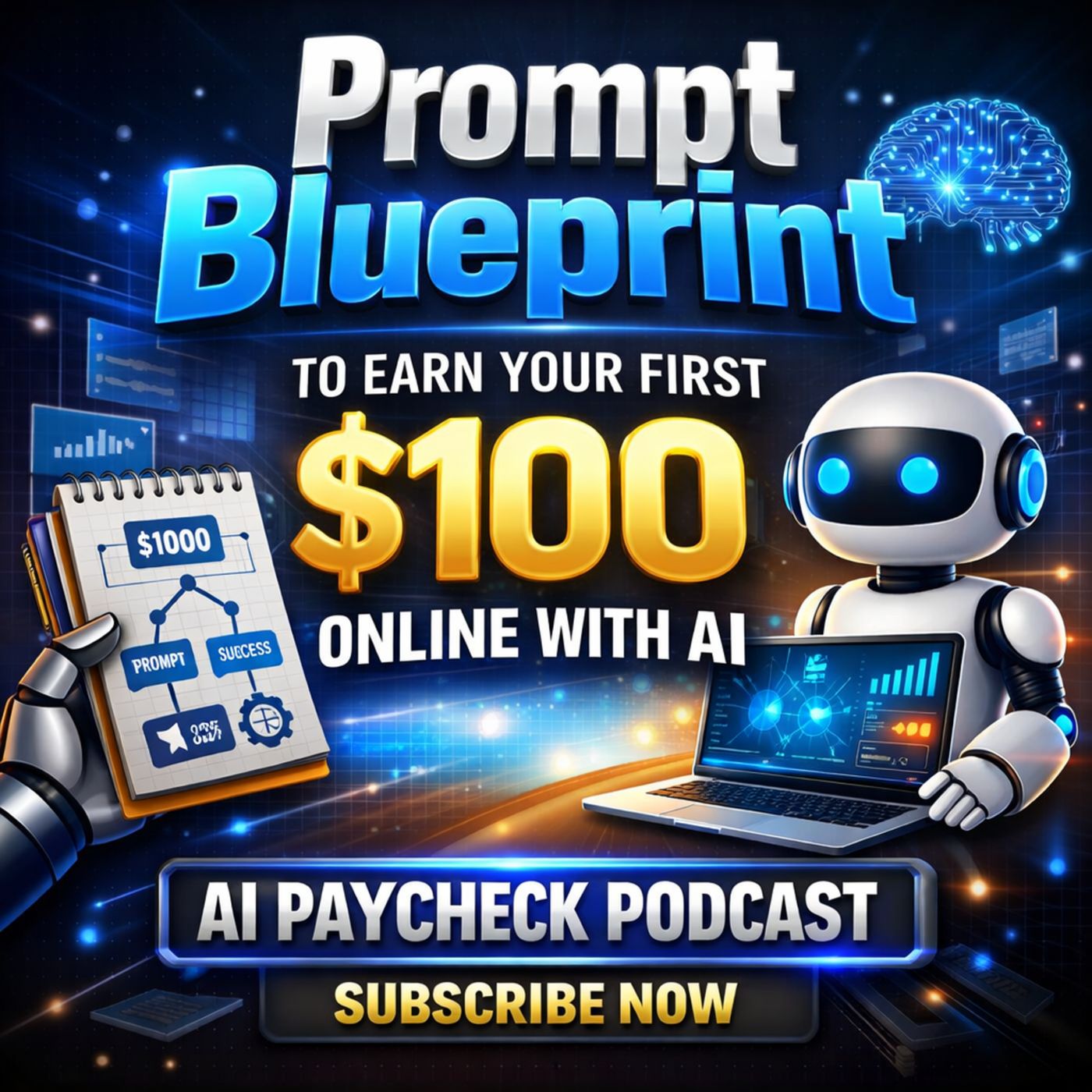 Prompt Blueprint to Earn Your First $100 Online with AI