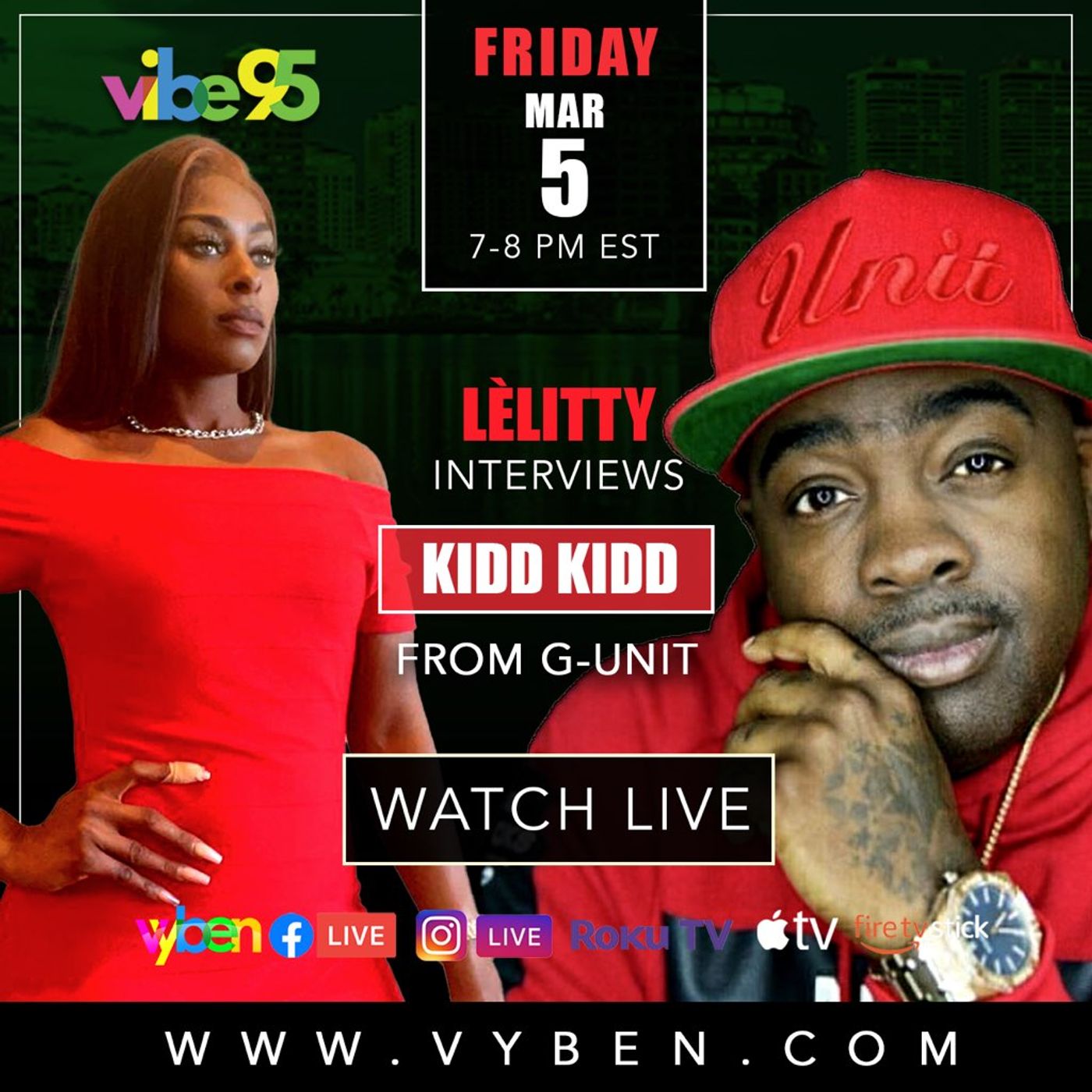 Vibe95 PRESENT: MR XKLUCIVE &  LE\'LITTY ON CELEBRITY FRIDAYS WITH SPECIAL GUEST EACH&EVERY FRIDAY