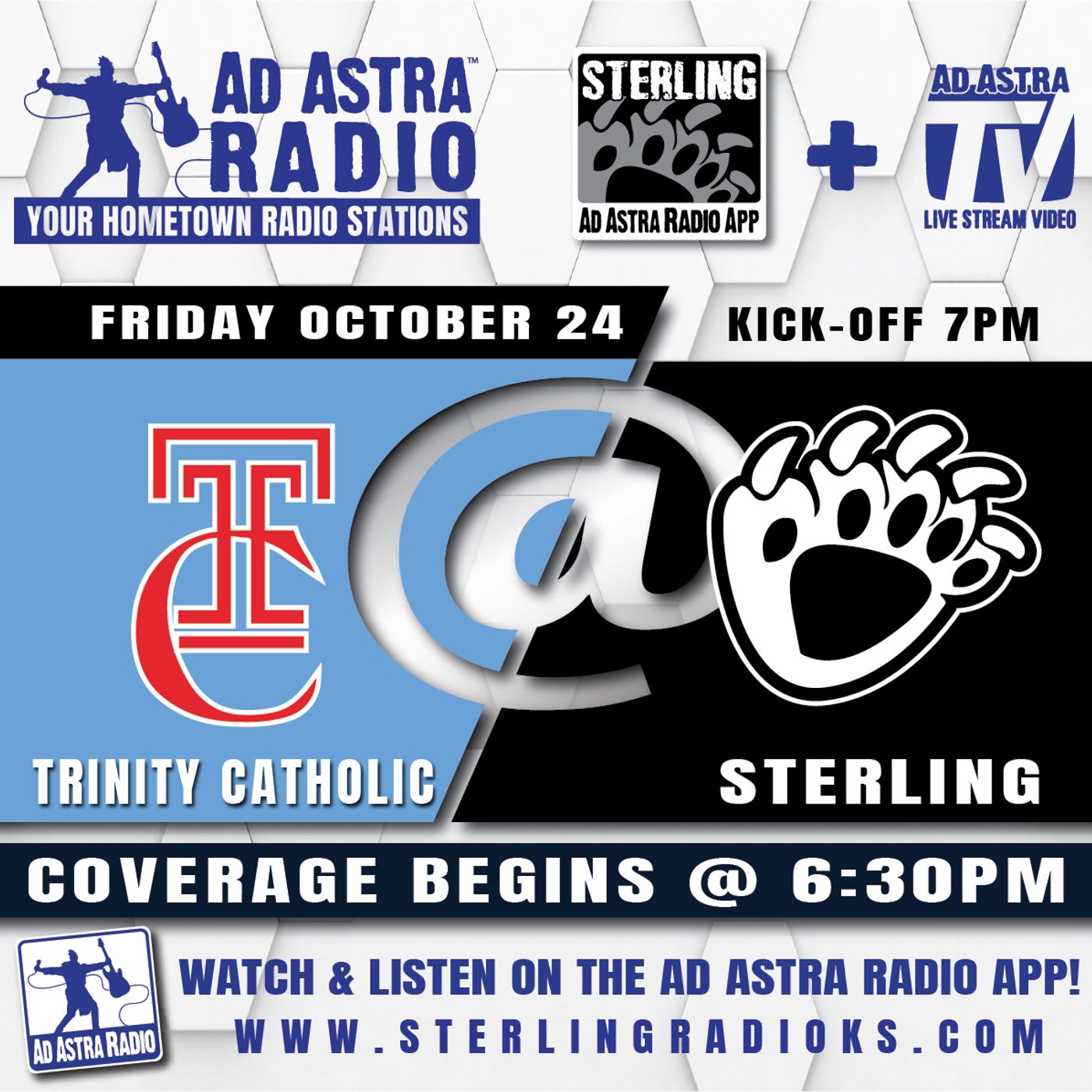 Sterling Blackbears hosts Hutch Trinity Catholic Celtics Football (Blackbears Broadcast-October 24, 2025) episode artwork