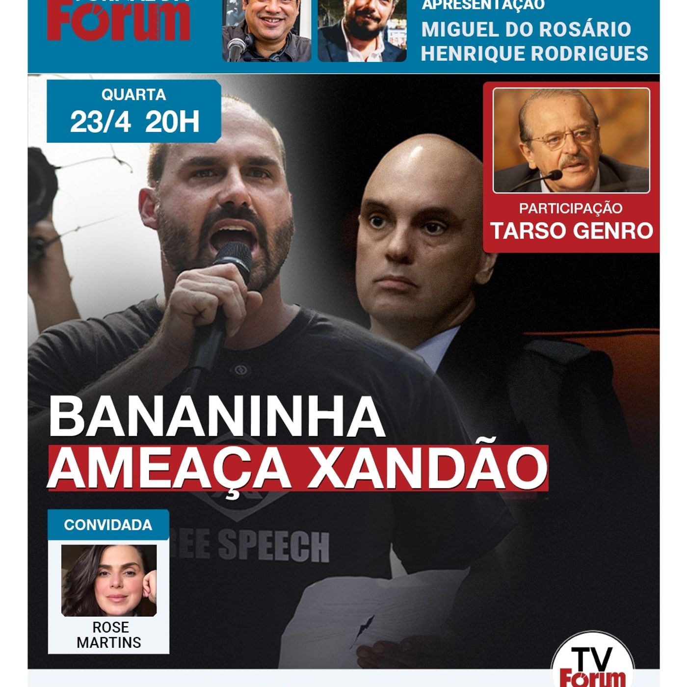 Bananinha ameaça Xandão com sanções de Trump | STF intima Jair Bolsonaro na UTI | 23.04.25 episode artwork