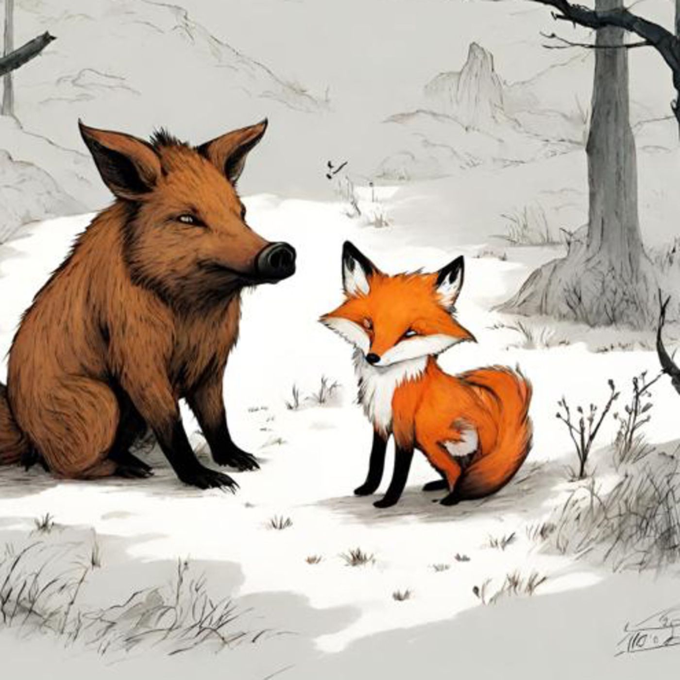 3 cuentos de jabalíes y zorros