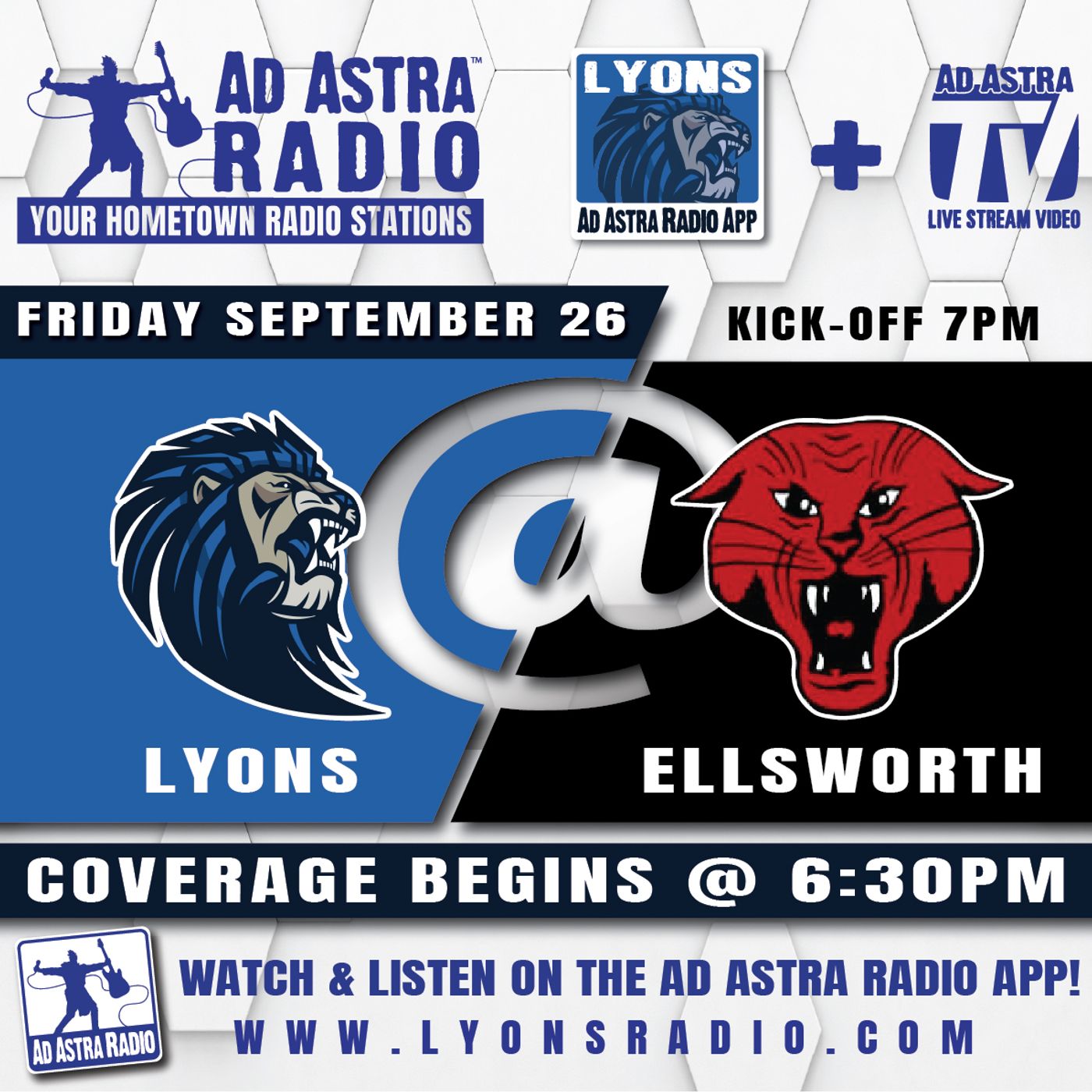 Lyons Lions at Ellsworth Bearcats Football (September 26, 2025) episode artwork