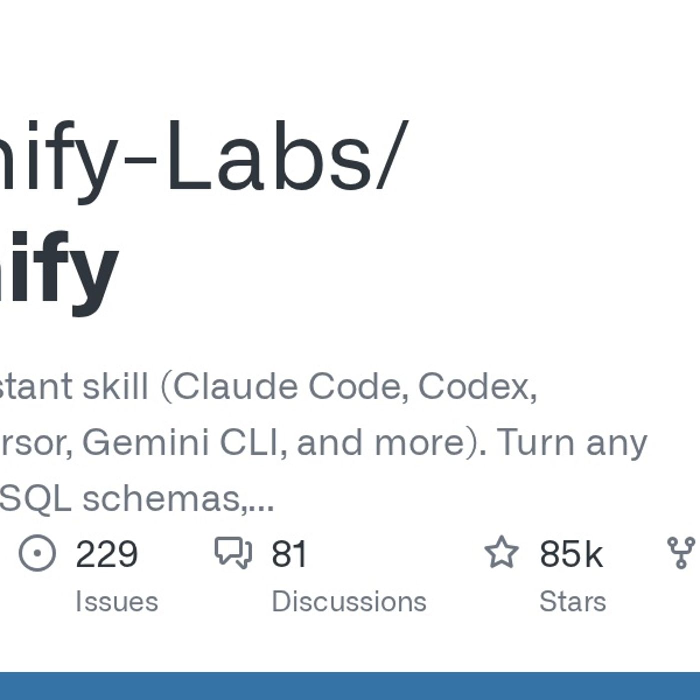 GitHub - Graphify-Labs/graphify: AI coding assistant skill (Claude Code, Codex, OpenCode, Cursor, Gemini CLI, and more). Turn any folder of