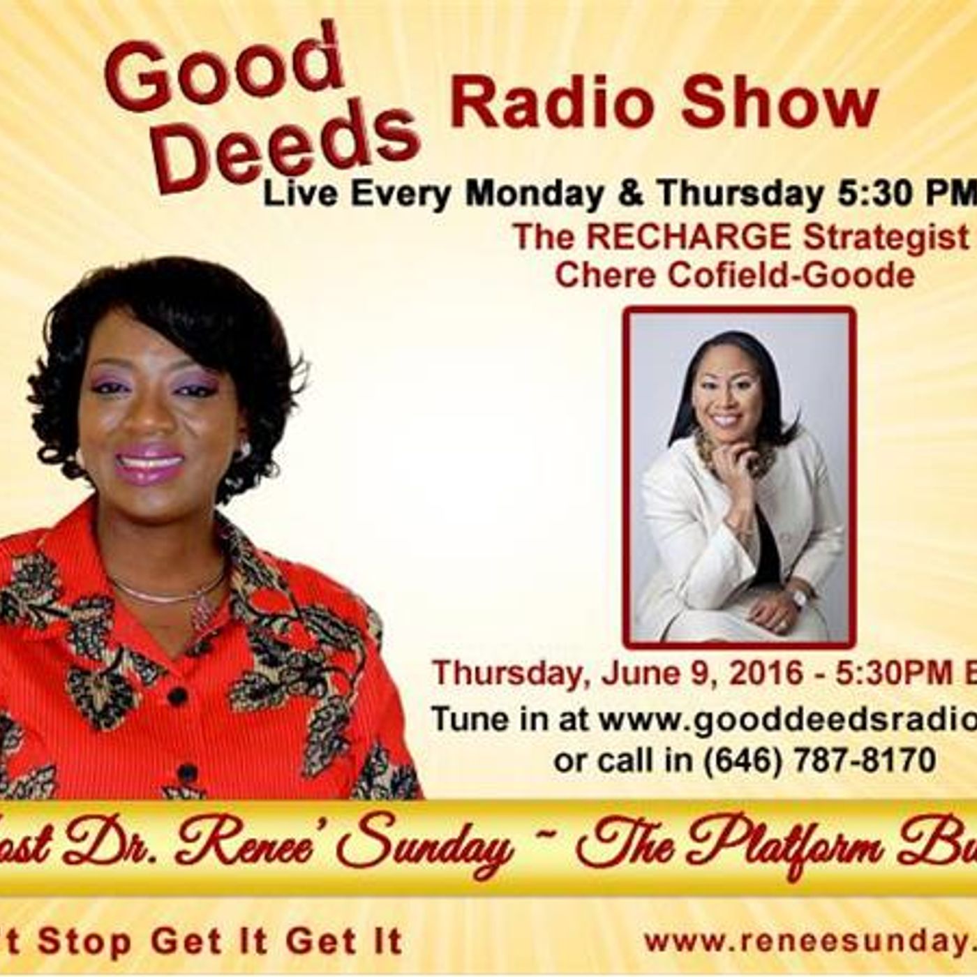 Dr. Renee Sunday\'s show