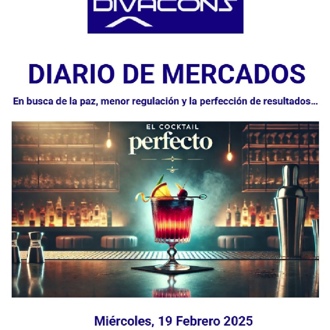 PODCAST en abierto DIARIO DE MERCADOS Miércoles 19 Febrero 2025 episode artwork