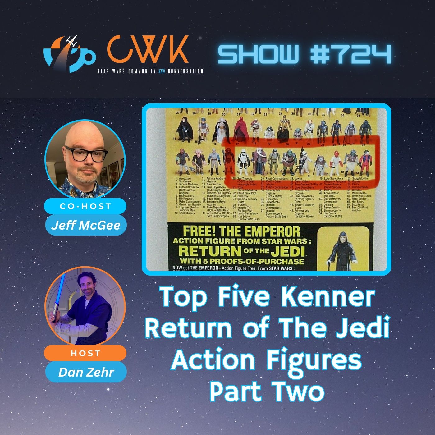 CWK Show #724: Top Five Kenner Return of The Jedi Action Figures Part Two