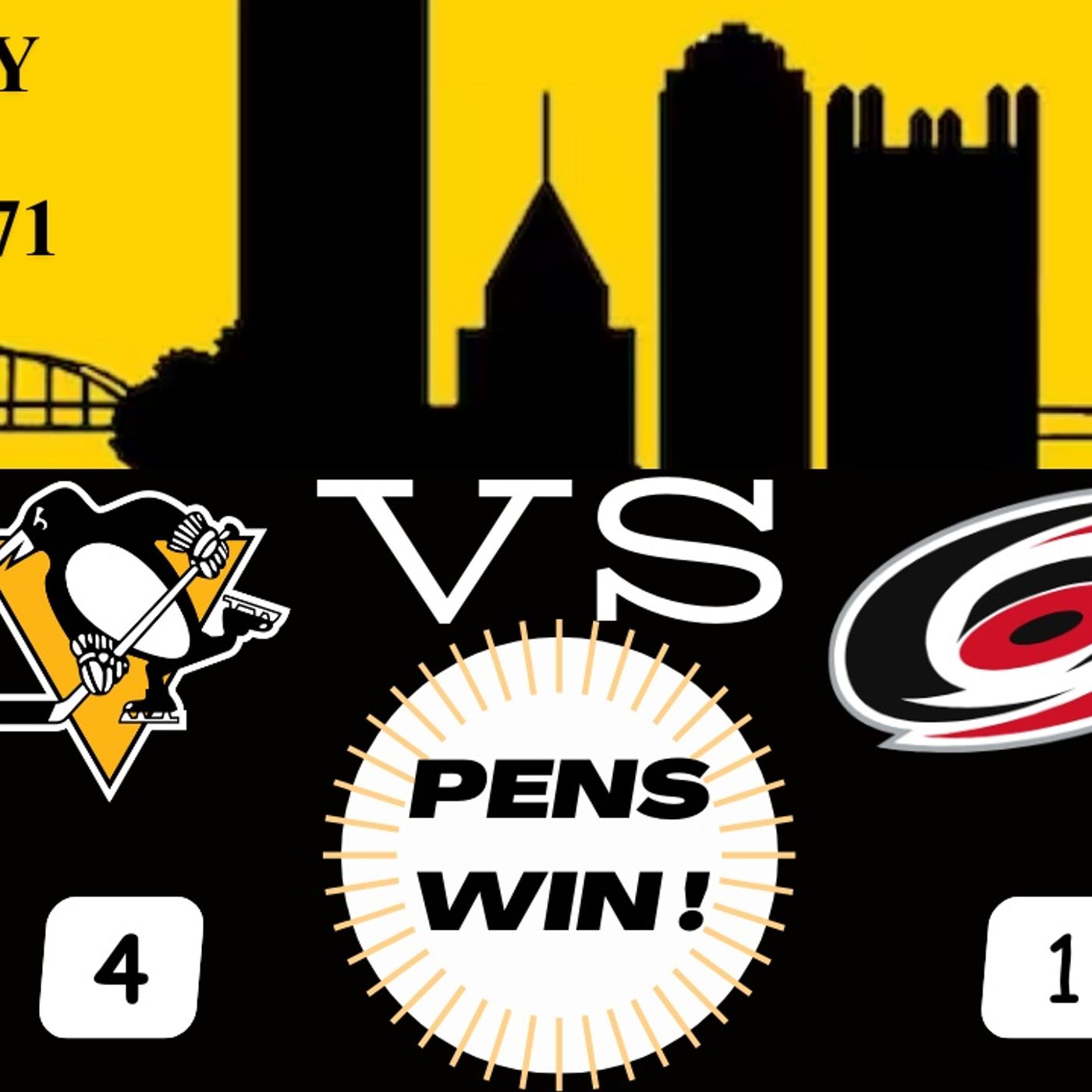 Hockey Jesus -Game 71 PENS vs CAR