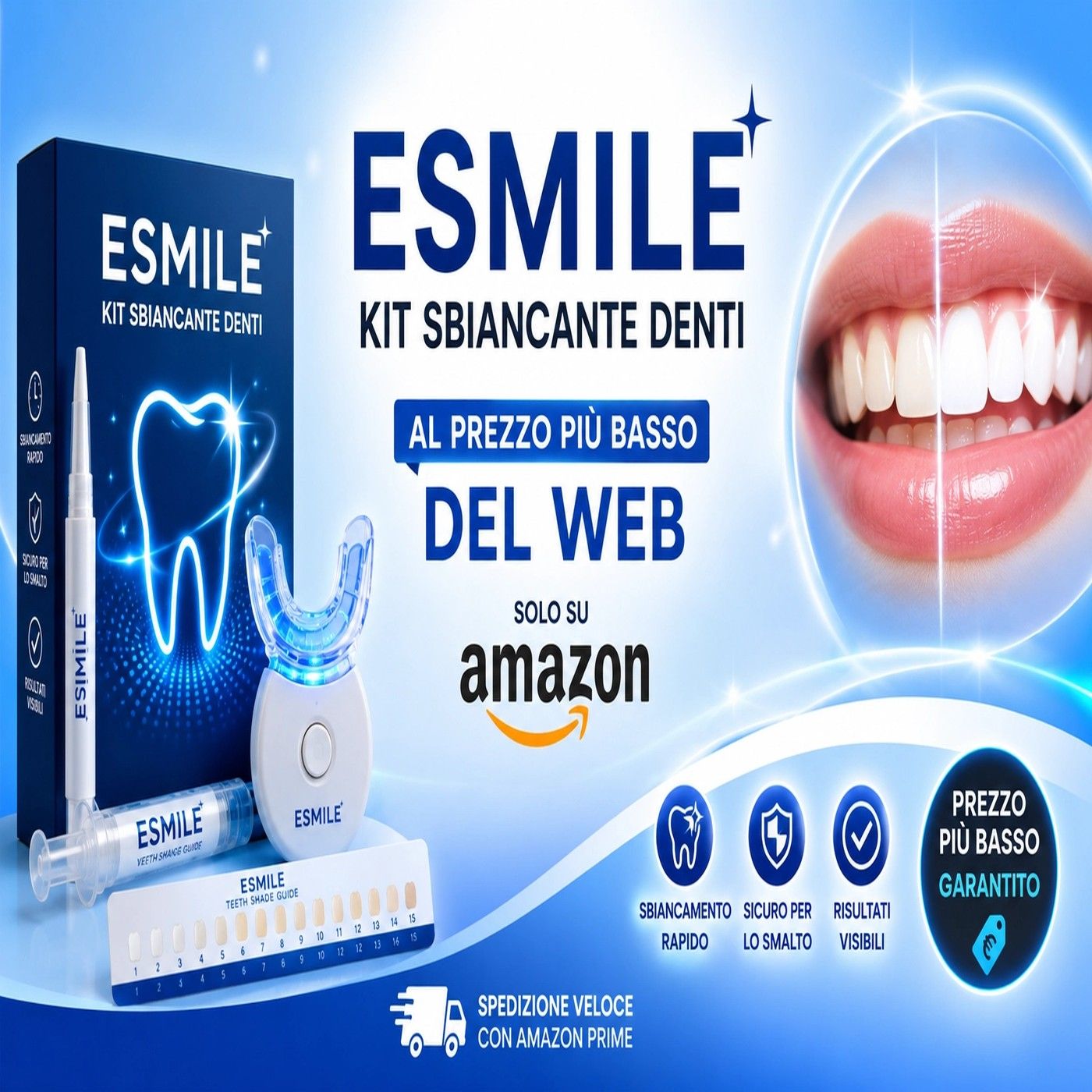 Kit sbiancante denti Esmile con 16 LED- prezzo più basso del web su Amazon episode artwork