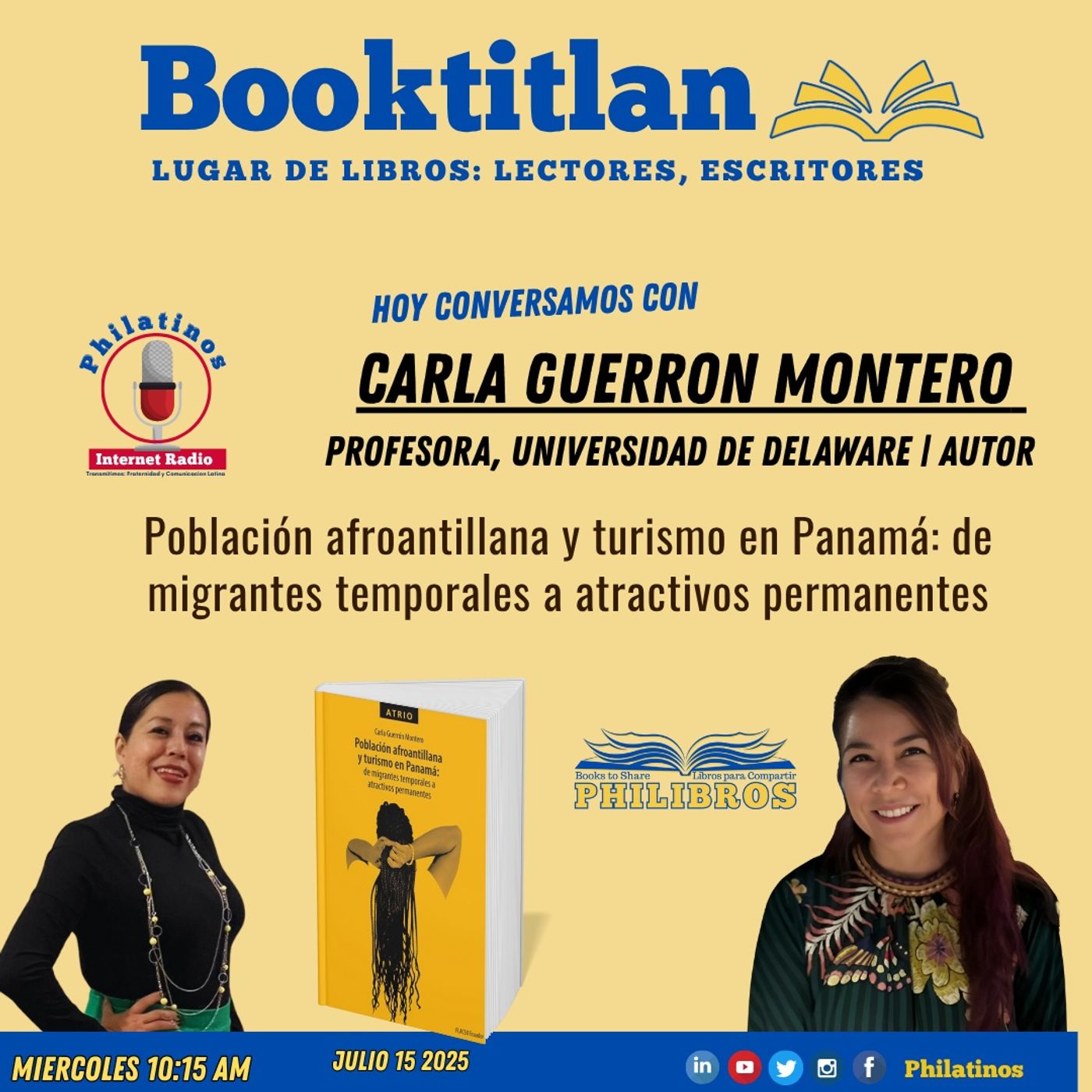 Población afroantillana y turismo en Panamá,  Dra Carla Guerrón Montero Philibros  Booktitaln episode artwork