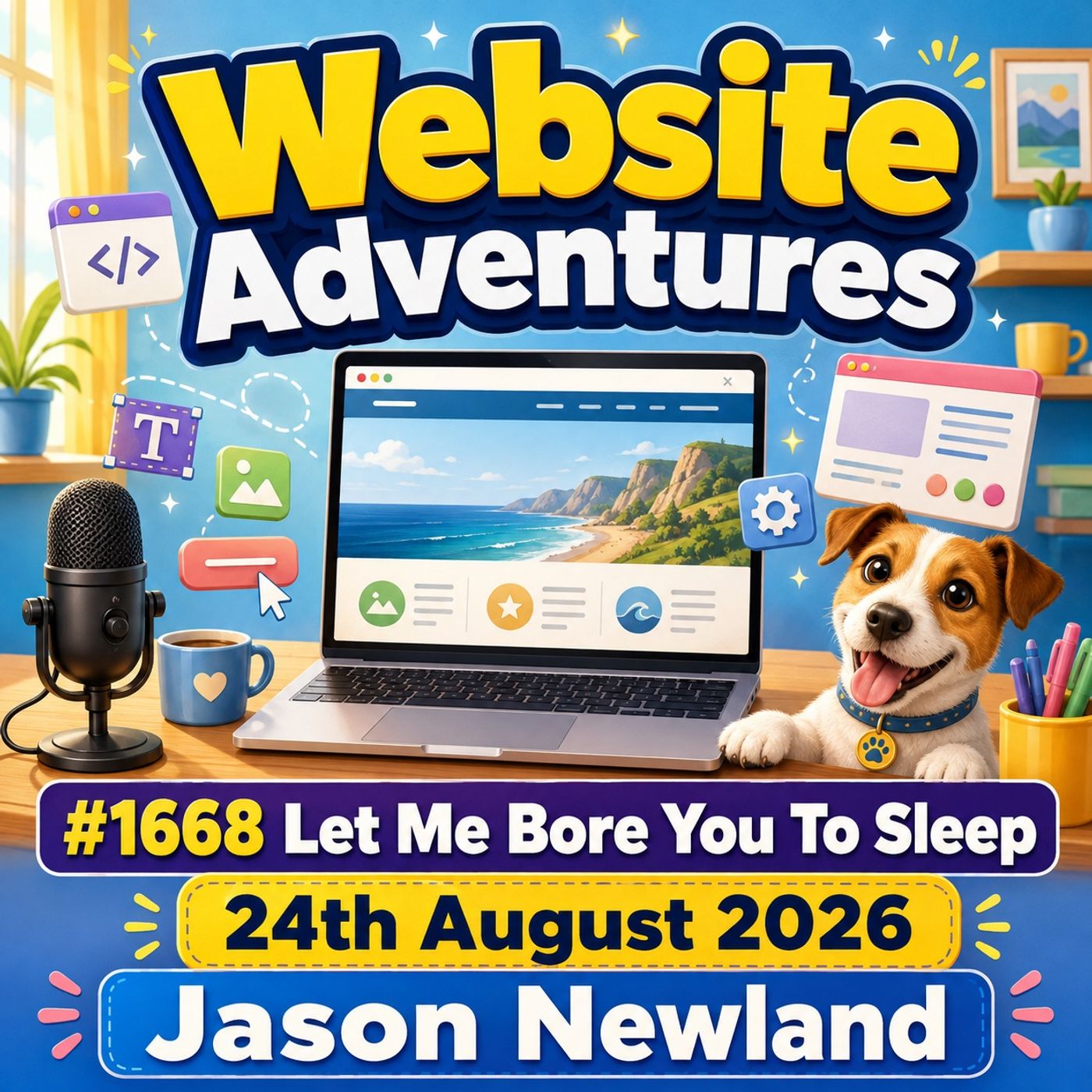 (Overnight Music) Website Adventures | #1668 Let Me Bore You To Sleep | 24th August 2026 | Jason Newland episode artwork
