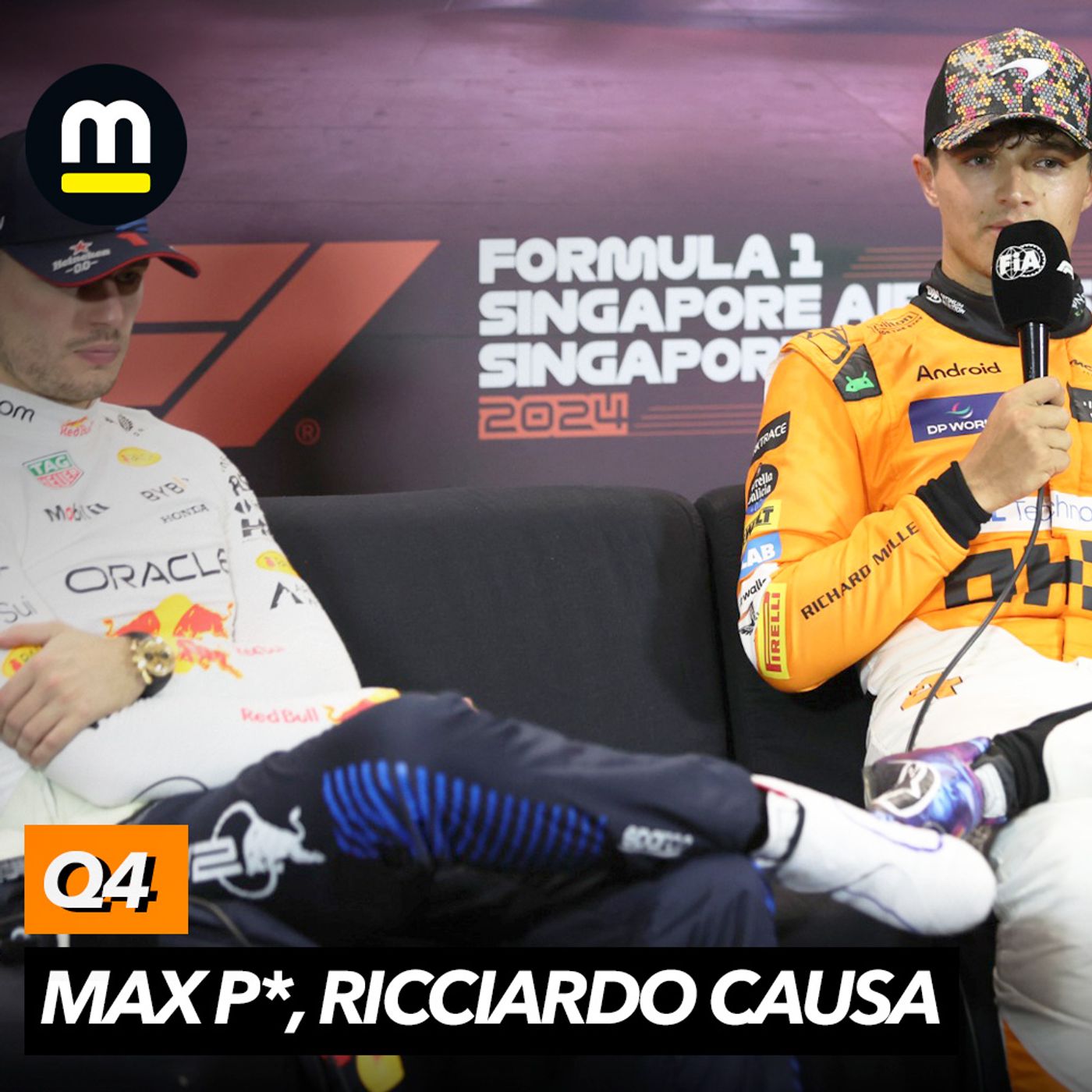 Norris pole, Max 2º (e p***), Hamilton 3º. Ricciardo "Demissionário" cita Singapura-2008! Bortoleto episode artwork