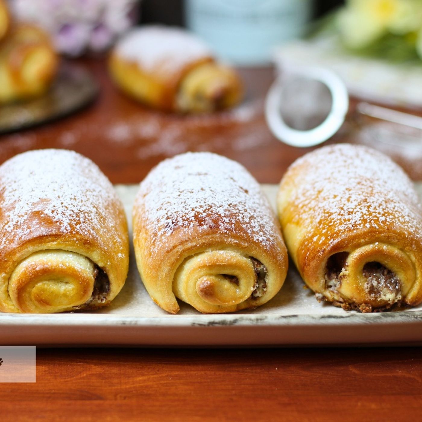 Saccottini al cioccolato veloci - senza sfogliatura