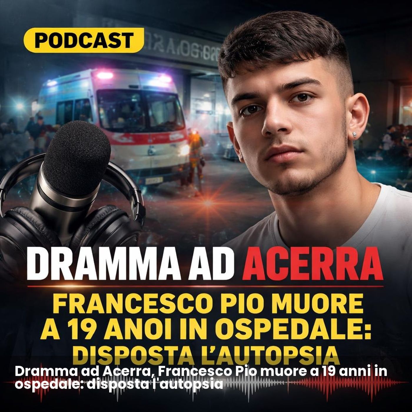 Dramma ad Acerra, Francesco Pio muore a 19 anni in ospedale: disposta l'autopsia episode artwork