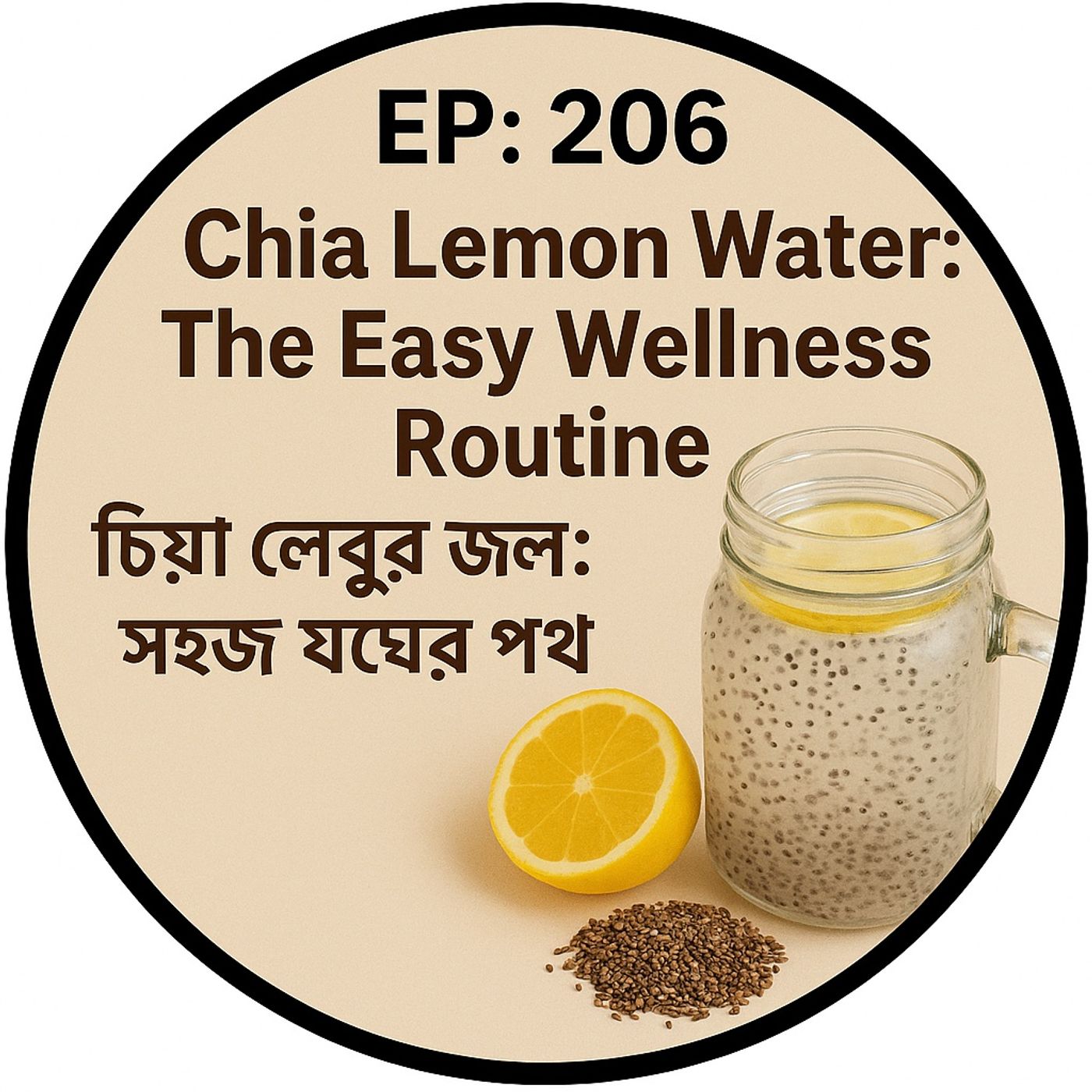 EP- 206 | HYDRATION & WELLNESS SERIES: চিয়া লেবুর জল: সহজ যত্নের পথ 🍋💧 Chia Lemon Water: The Easy Wellness Routine | Bengali Wellness