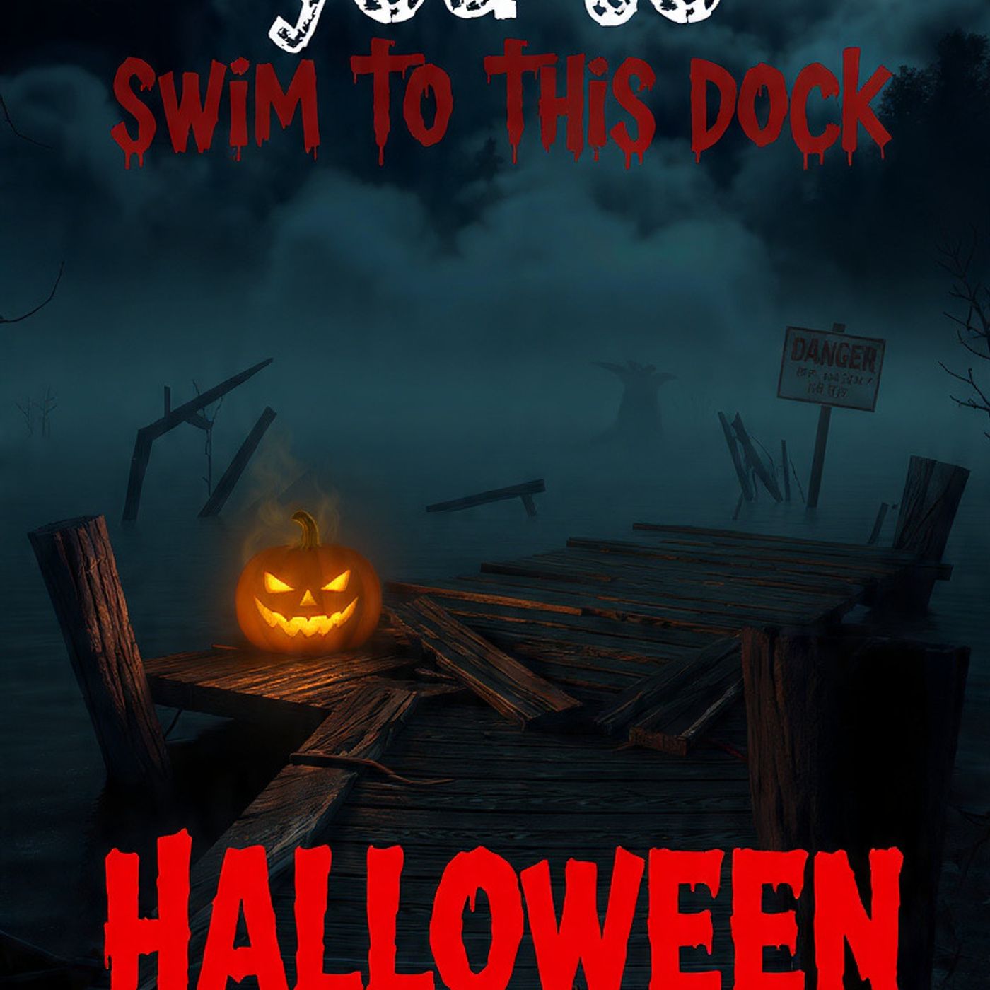 I double dare you to swim to this dock Halloween Scare-A-Thon episode artwork