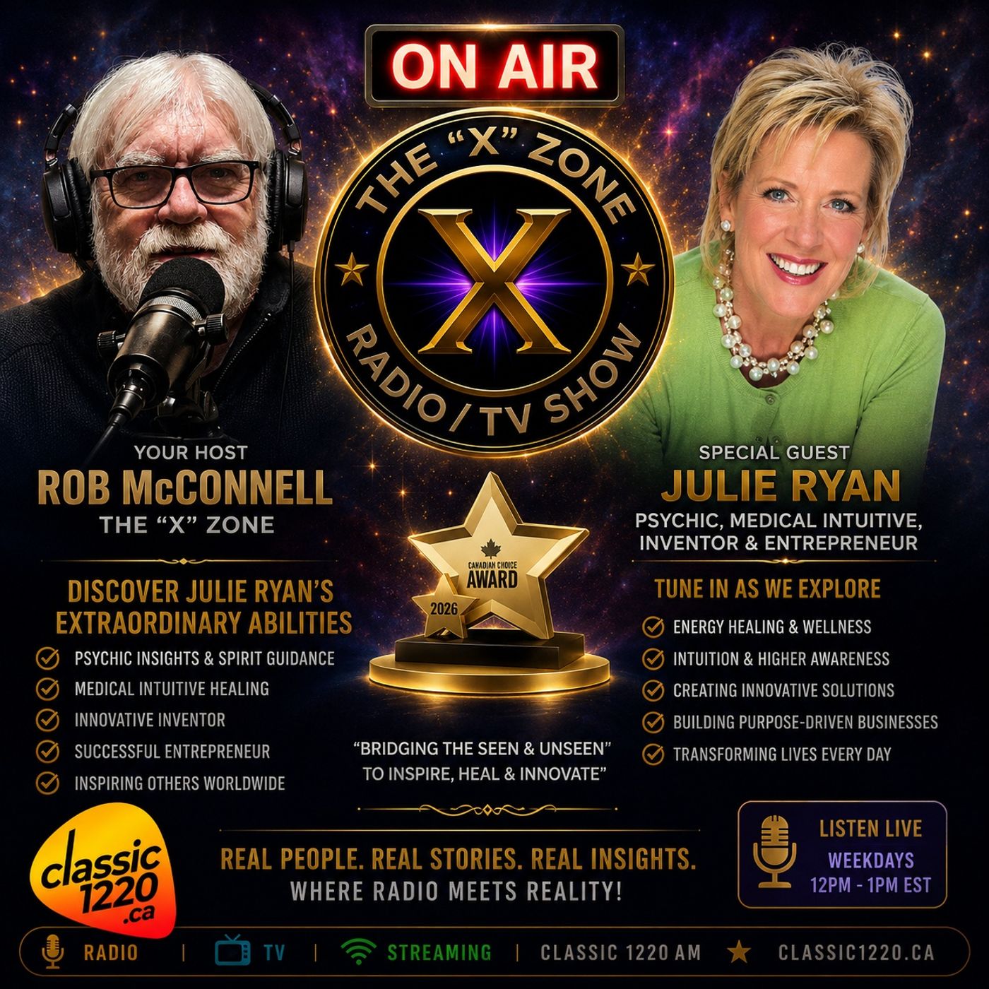 Rob McConnell Interviews - JULIE RYAN - Psychic, Medical Intuitive, Inventor & Entrepreneur