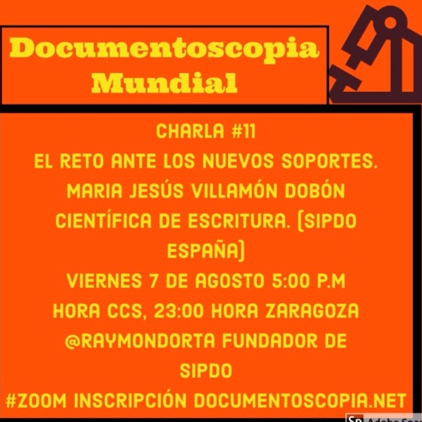Canal Grafotécnica Documentoscopia Mundial con @RaymondOrta