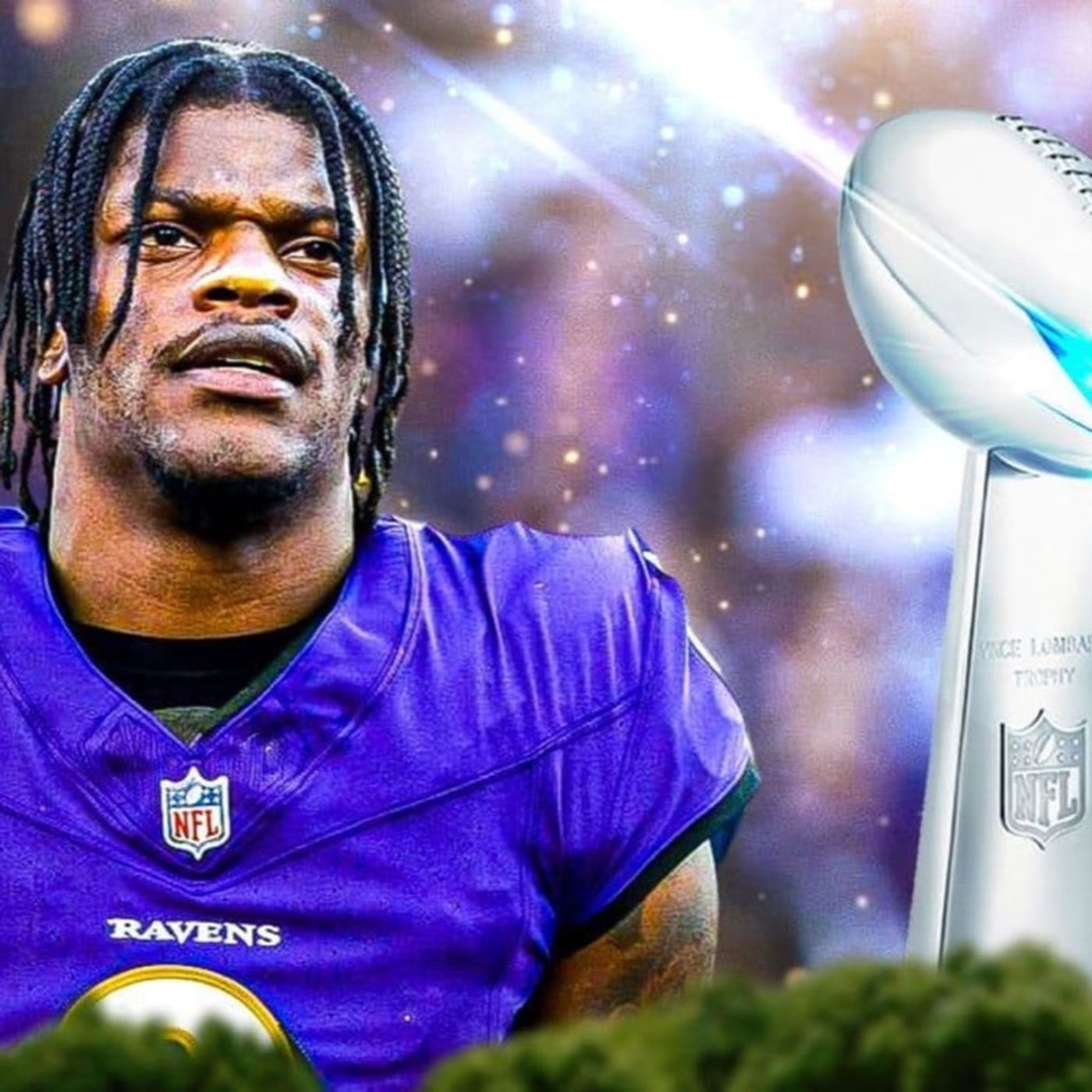 The rails are ABSOLUTELY clear for a Lamar Super Bowl run