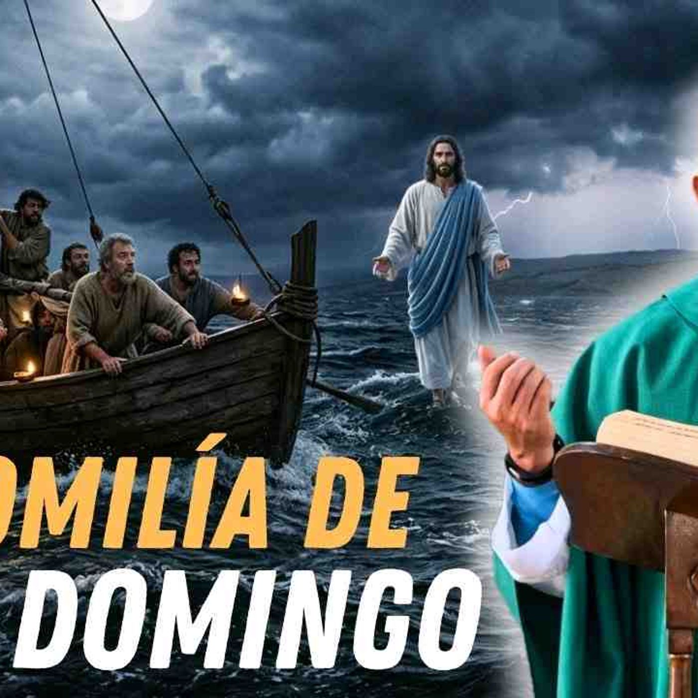 JESÚS camina sobre las AGUAS _HOMBRE DE POCA FE_ HOMILÍA DE HOY DOMINGO  PADRE LUIS TORO episode artwork