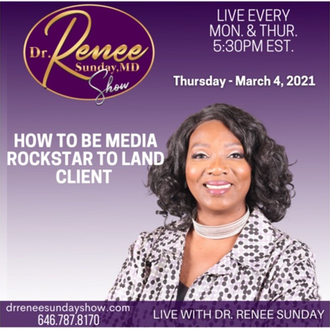 Dr. Renee Sunday\'s show