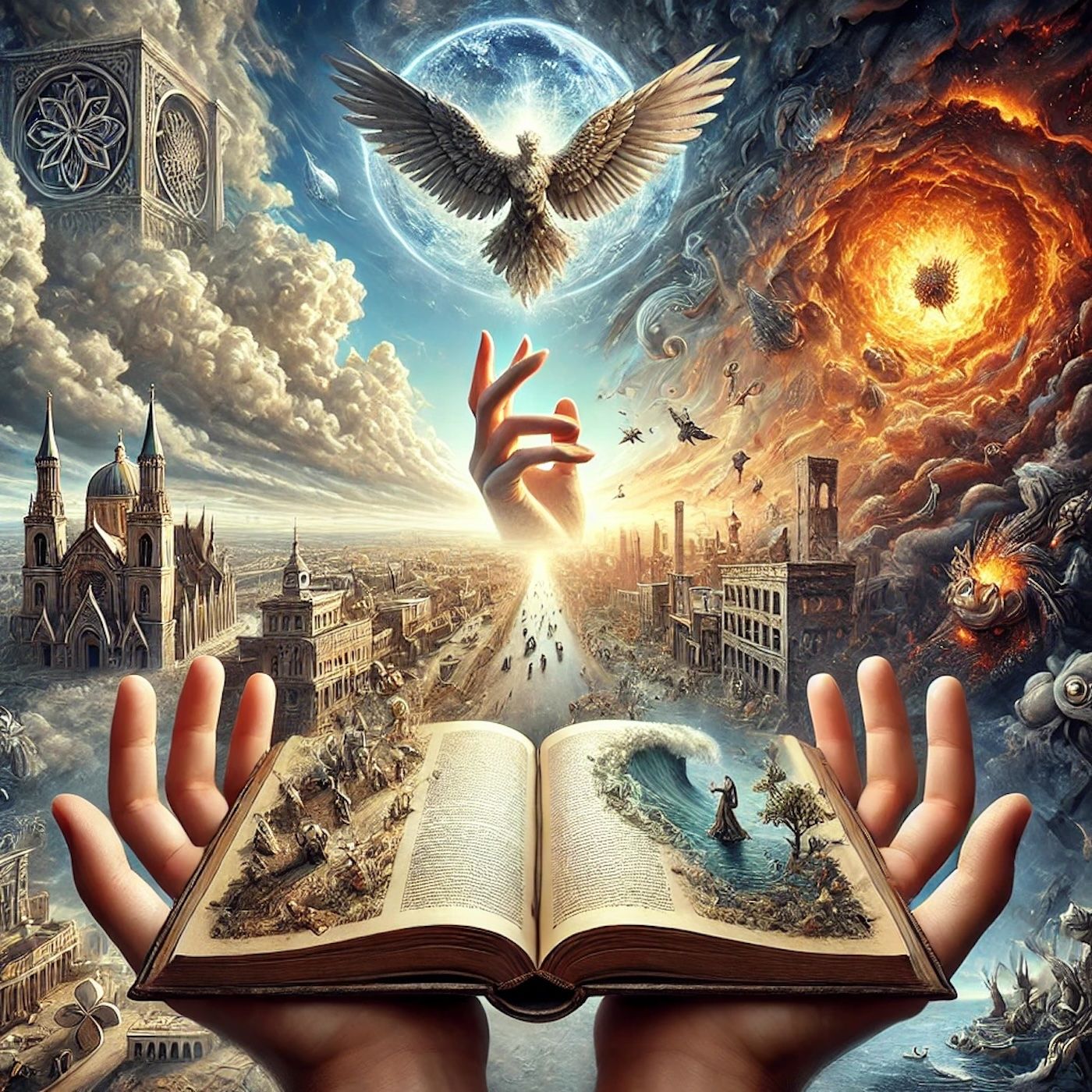 "Ludzie myślą, że koniec świata powinien być jasny i przewidywalny, ale często sprawia, że czujemy się niepewnie i boimy się." episode artwork