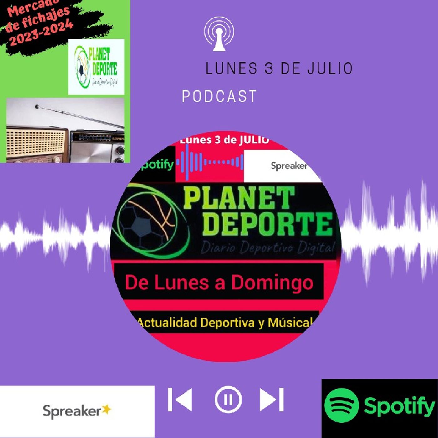 🟢🎙️Episodio 127 - ElShowdePlanetDeporte: Mercado de Fichajes, Pretemporada, Noticias MUSICALES y más.... episode artwork