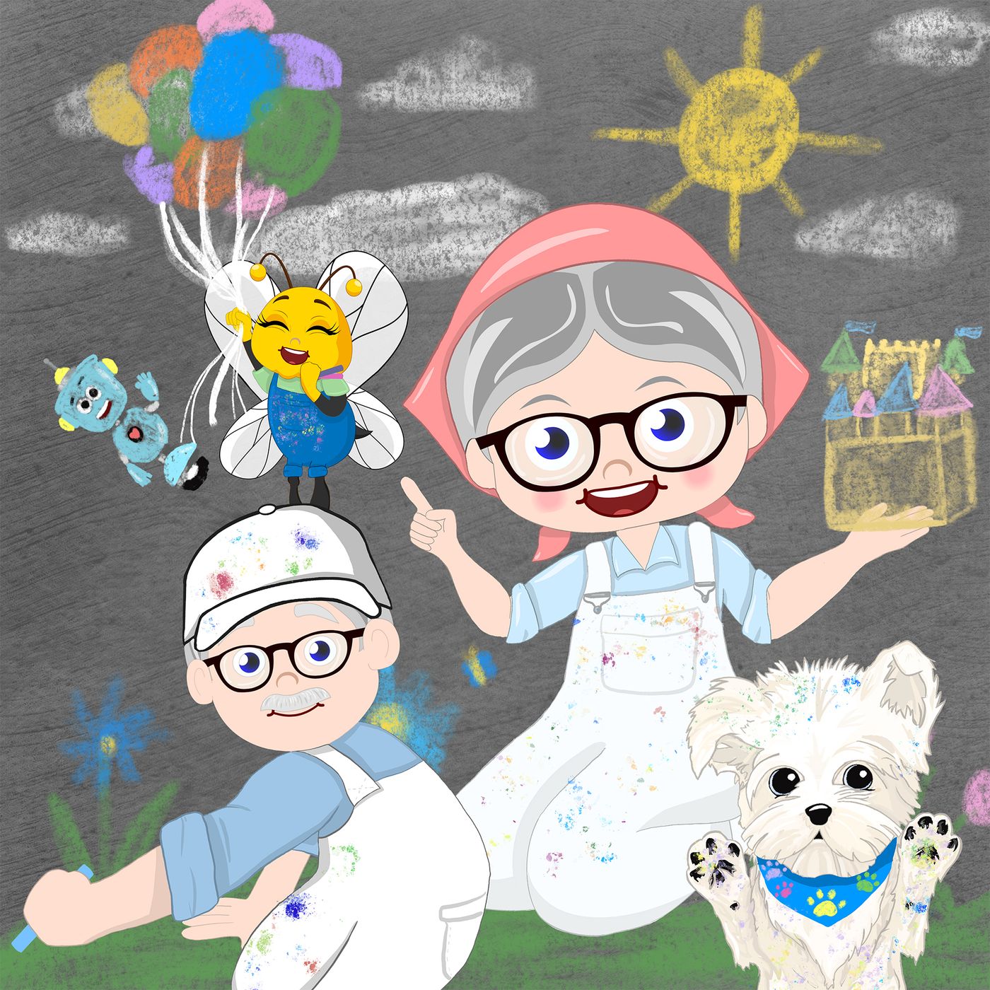 Entering Chalk World - Mrs. Honeybee and Friends
