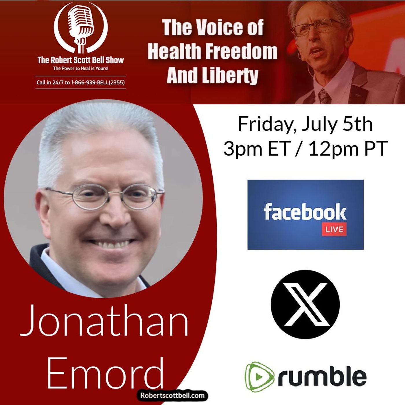 FDA/Pharma Revolving Door, Jonathan Emord, FDA Authority, Trump Immunity - The RSB Show 7-5-24 episode artwork